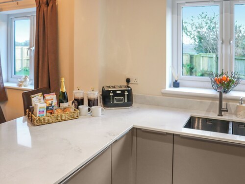 Spacious, beautifully finished home with private hot tub and countryside views.