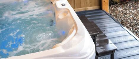 Utendørs boblebad