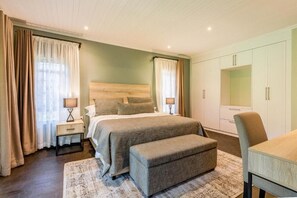 In-room safe, desk, laptop workspace, blackout curtains - Macadamia Boutique Living (Nairobi)