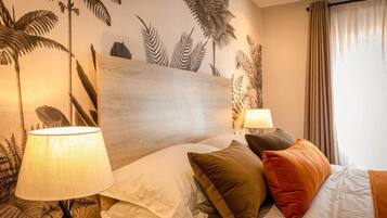 Deluxe Double Room, Garden View | In-room safe, desk, laptop workspace, blackout drapes