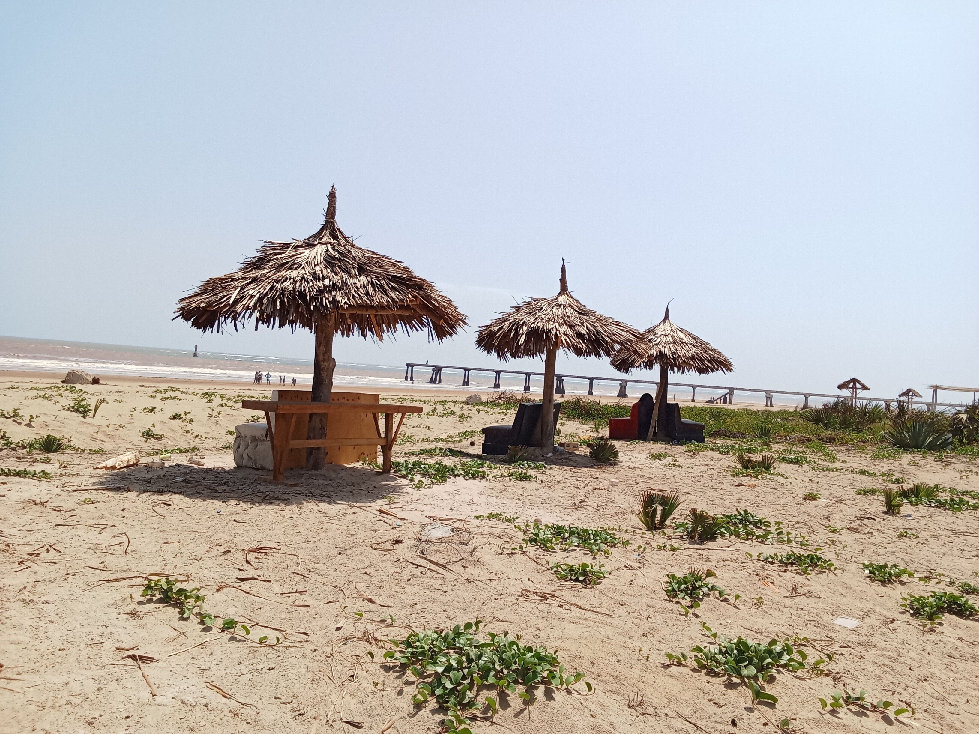 Am Strand, weißer Sandstrand