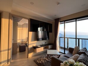 Room, 2 Bedrooms, Accessible, Smoking | Living room - Room-luxury 2BR Sea View Unit I 35th Flo (Pattaya)