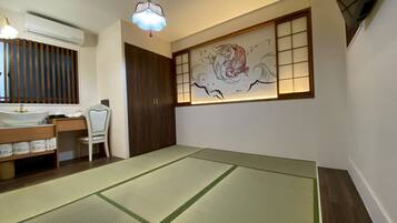 Desk, free WiFi, bed sheets