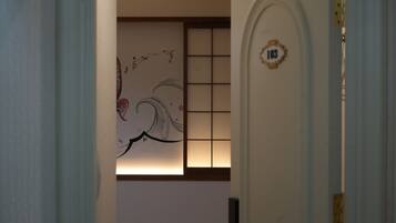 Japanese-style Quadruple Room, Multiple Beds, Non Smoking, Private Bathroom | Desk, free WiFi, bed sheets