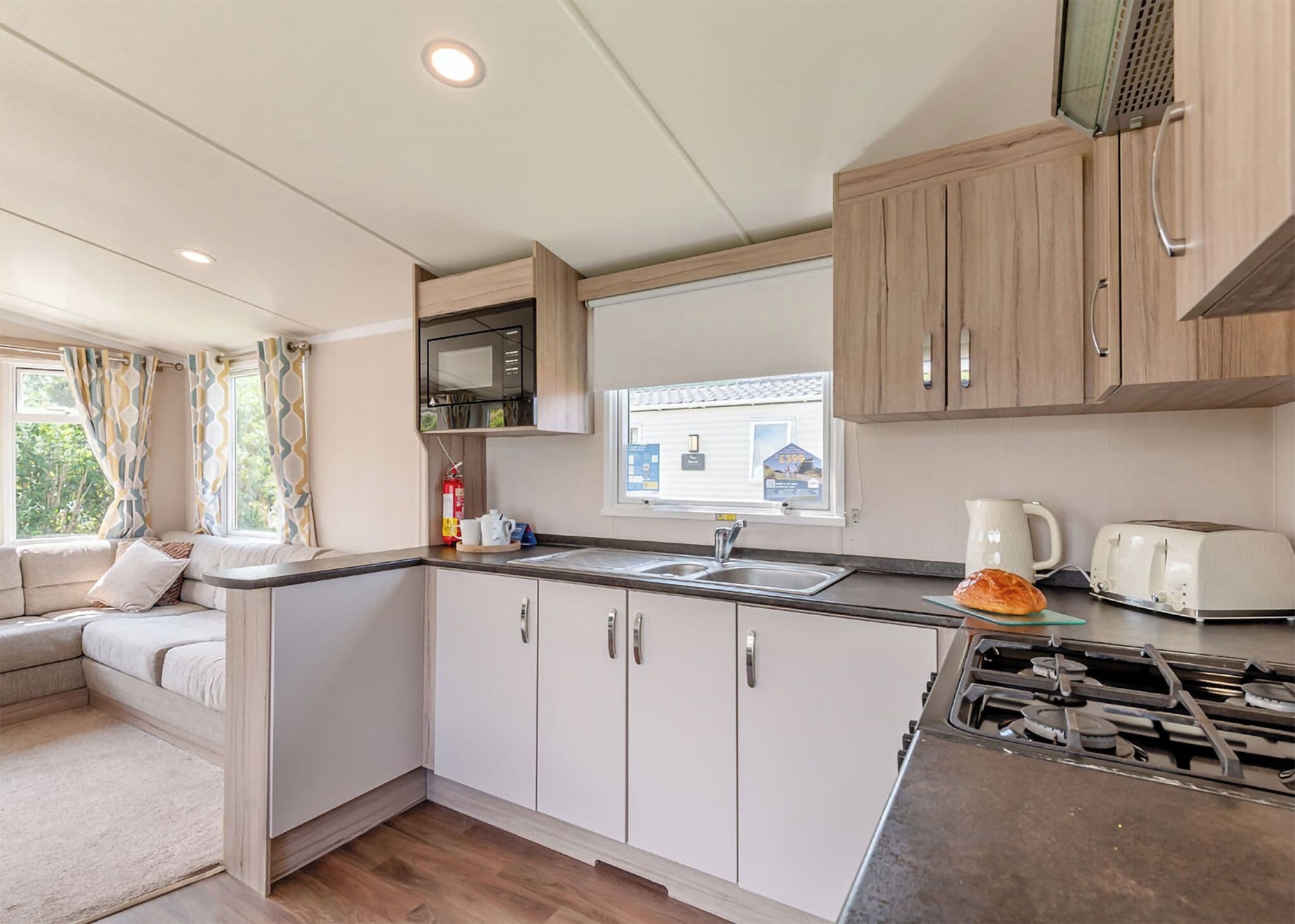 Fridge, oven, stovetop, toaster