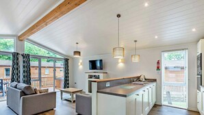 TV - Deluxe Lodge with ensuite & decking (Bowness-on-Windermere)