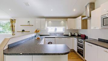 Fridge, oven, stovetop, toaster