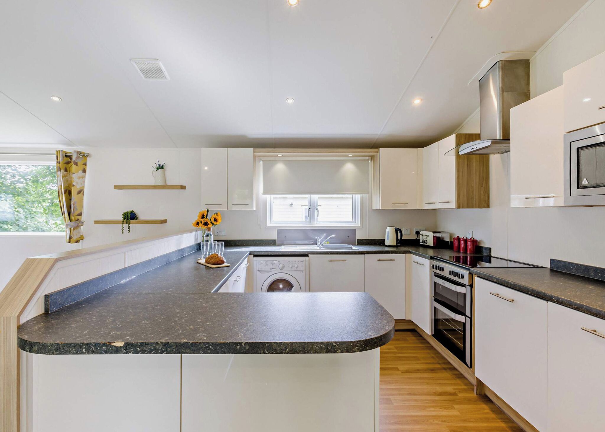 Fridge, oven, stovetop, toaster