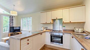 Fridge, oven, stovetop, toaster