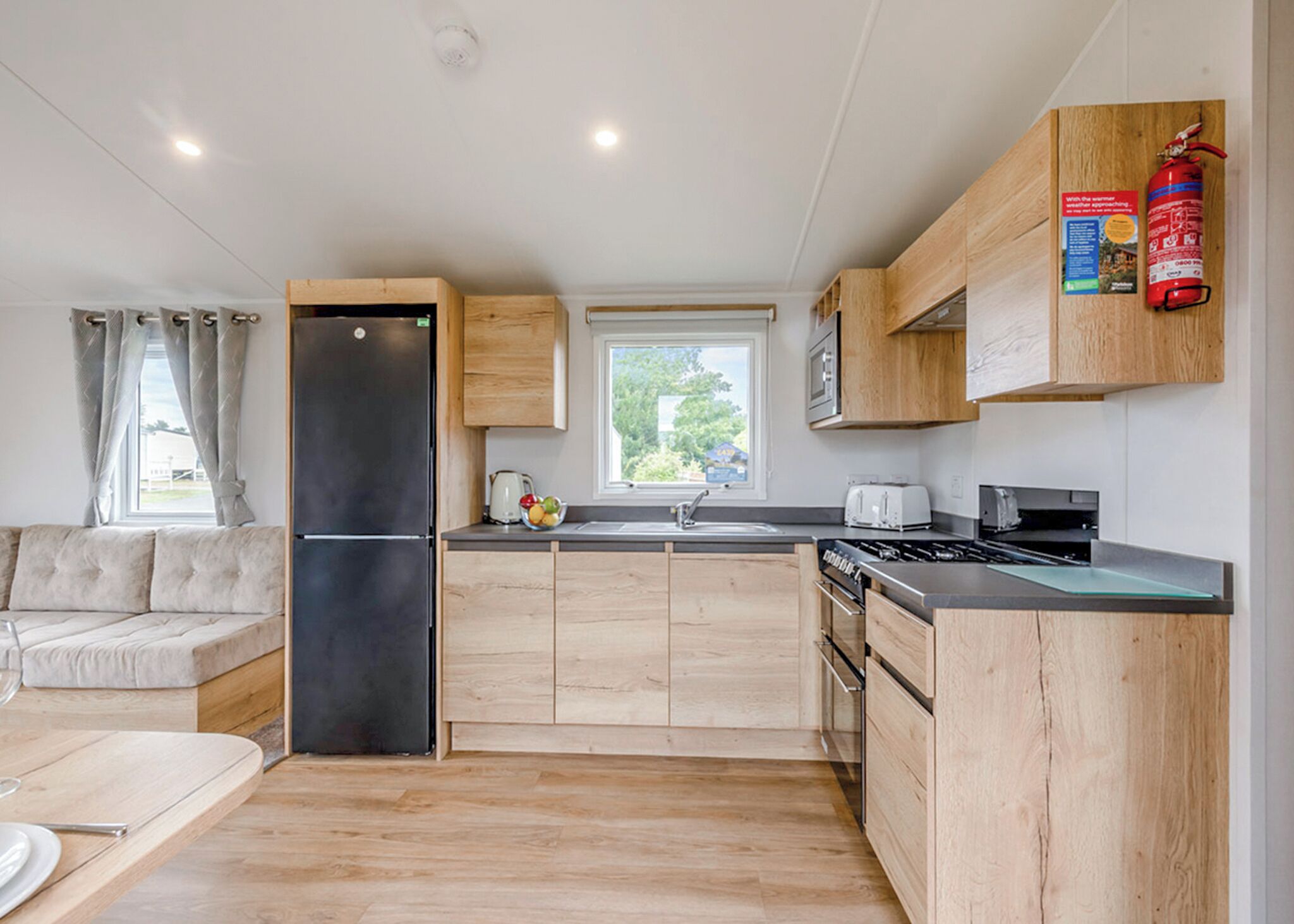 Fridge, oven, stovetop, toaster