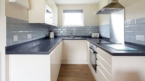 Fridge, oven, stovetop, toaster