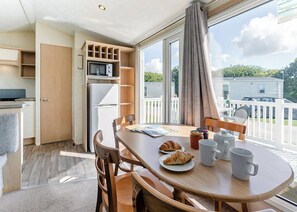 Dining - Silver Caravan with parking, ensuite & decking (Lizard Peninsula)