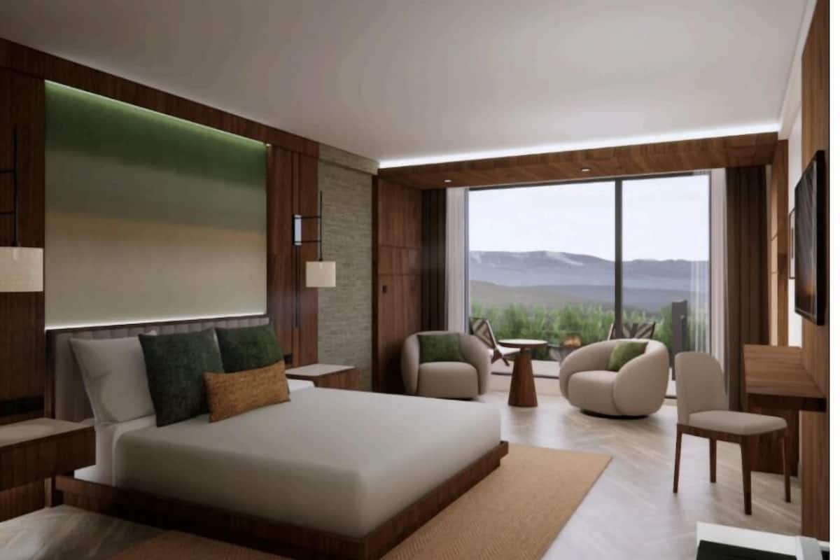 Room, 1 King Bed, Accessible (Mobility, Roll-In Shower) | Hypo-allergenic bedding, in-room safe, blackout curtains, soundproofing