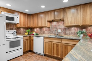 Oven, stovetop, dishwasher, coffee/tea maker - Cozy Old Town Condo + Fireplace + Balcony + Near Skiing, Dining, and Trails (Park City)