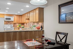 Oven, stovetop, dishwasher, coffee/tea maker - Cozy Old Town Condo + Fireplace + Balcony + Near Skiing, Dining, and Trails (Park City)