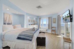 1 bedroom, iron/ironing board, free WiFi, bed sheets - Oceanfront Home + Pool Access + Balcony + Beach Access | 301 F Port O Call (Isle Of Palms)