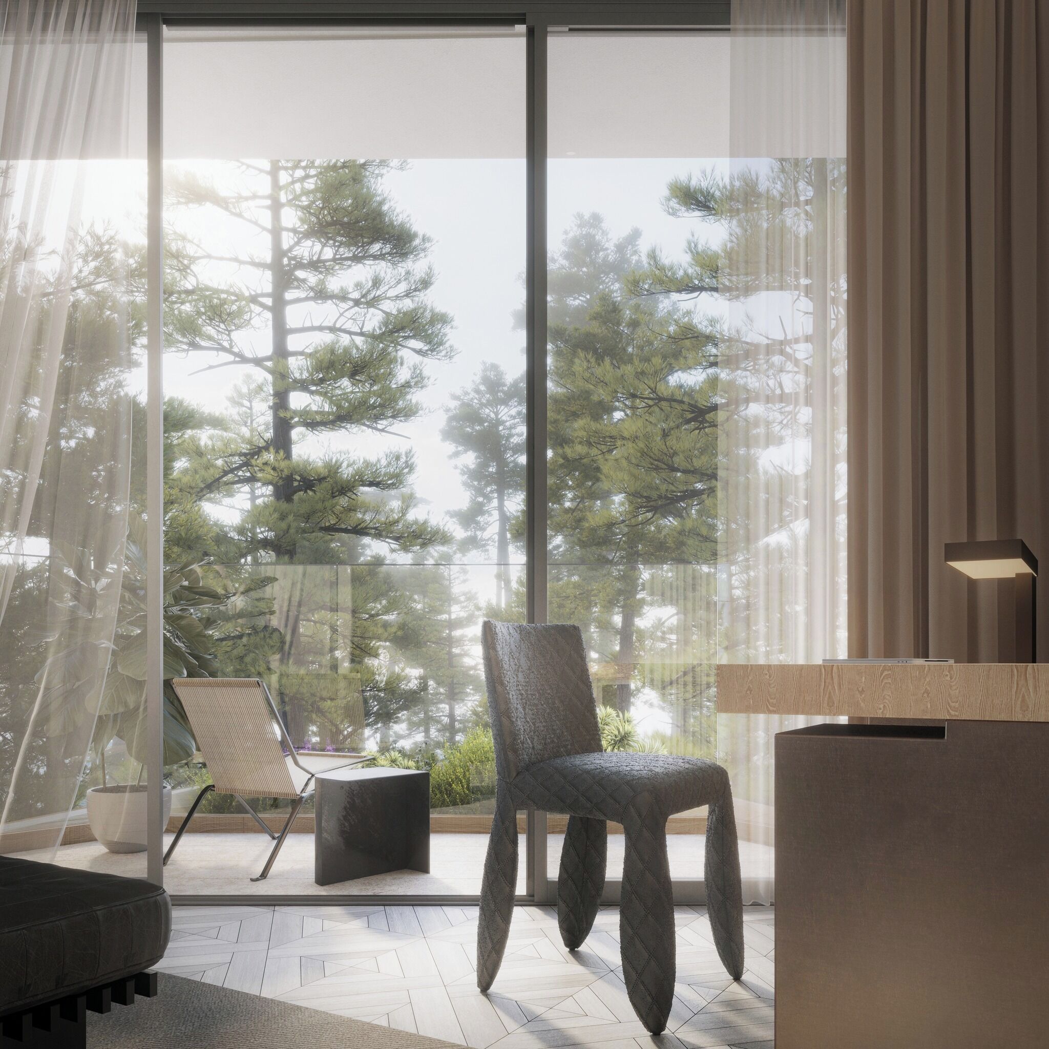 水療按摩蓮蓬頭、名牌盥洗用品、吹風機、浴袍