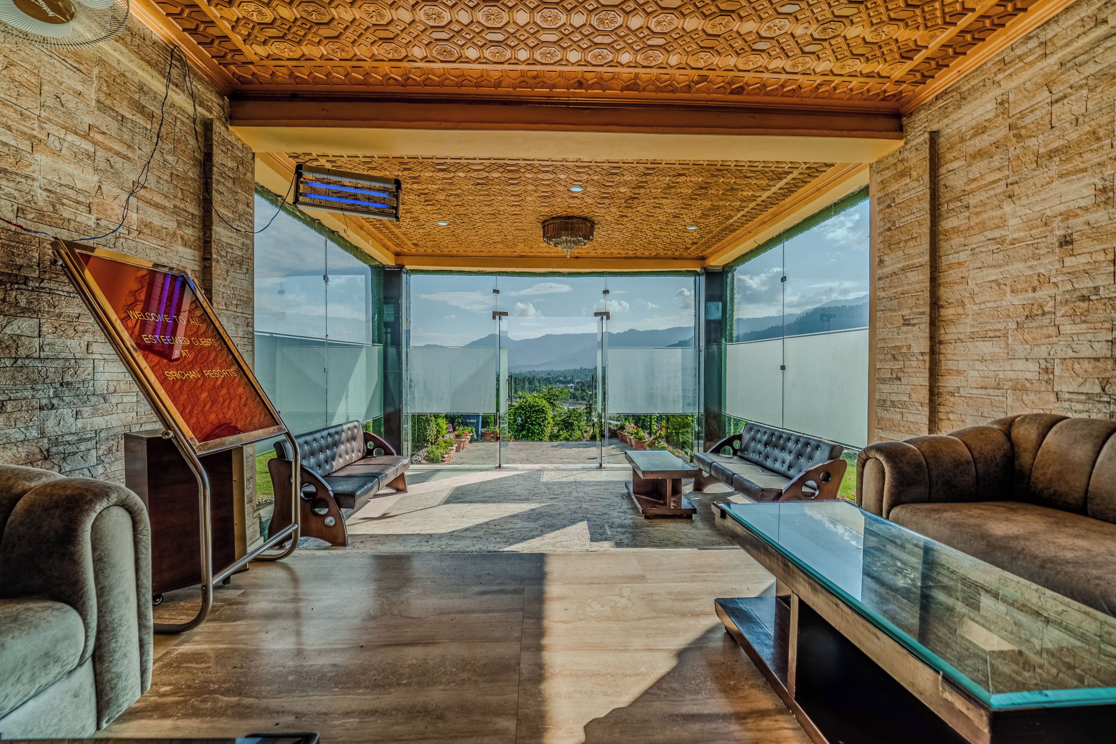 Interior entrance