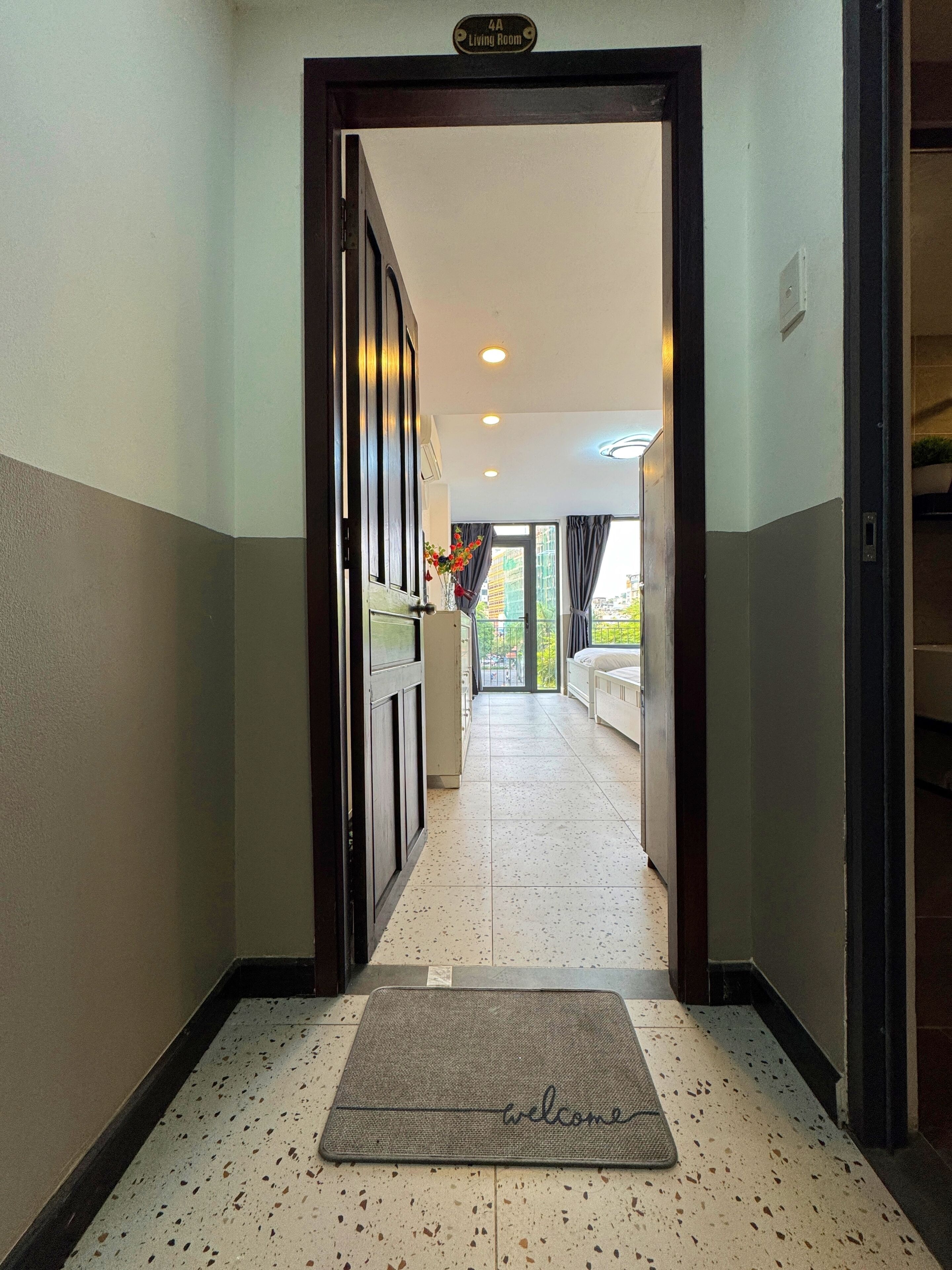 파노라믹룸, 퀸사이즈침대 2개, 발코니, 시내 전망 | 내부