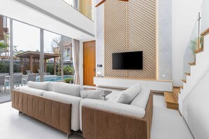Villa | Living area - Brand New 3Br Elite Pool Villa V293 (Choeng Thale)