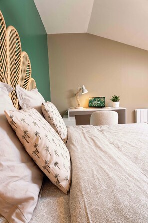 1 dormitorio, Internet, ropa de cama