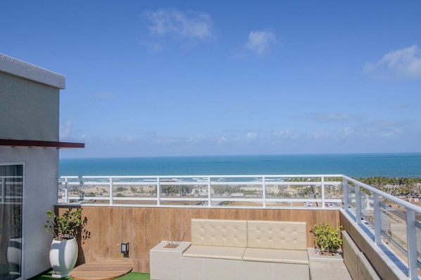 Terrace/patio - Mirante #1405 - Apt w/ 2 Suites by Carpediem (Fortaleza)