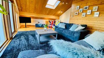 Smart TV, DVD player, books