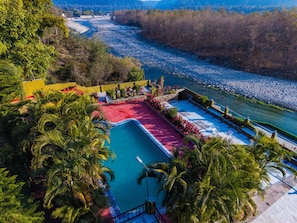 Aerial view - Flying Sparrow Riverside Resort (Ramnagar)