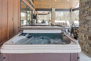 House (5 Bedrooms) | Interior - Lakefront Estate on 26 Acres: Hot Tub & Games (Afton)