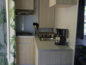 Fridge, microwave, coffee/tea maker - Comfortable Mobile Home with Terrace in Cavaillon (Cavaillon)
