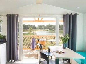 Dining - Mobile Home with Terrace, Sleeps 4, 2 Bedrooms (Sandrans)