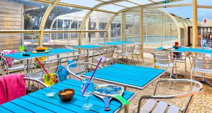 Mobilheim für 4 Pers. mit Terrasse in Sainte-Marie-du-Mont