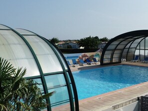 Pool - 35m² Mobile Home with Terrace - 2 Bedrooms, 5 Pers. (La Faute-sur-Mer)