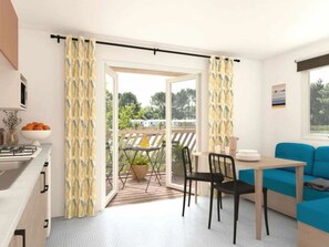 Dining - Mobile-home for 6, Terrace (Messanges)
