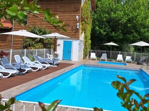 Pool - Mobile home 4 guests - 2 bedrooms - Terrace (Saint-Julien-en-Born)