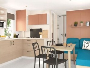 Dining - Comfort Mobile Home for 6 with Terrace (Messanges)