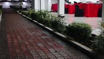 Outdoor banquet area