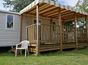 Terrace/patio - Mobile home with terrace and garden, 6 guests (Les Sables-d'Olonne)