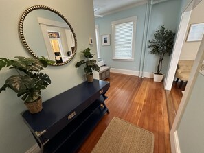 Interior - Exposed Brick Suite 1 Bed/ 1 Bath/ Pullout Sofa 1 Bedroom Apts (Newport)