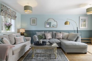 TV - Appledore Cottage  - Comfy and cosy dog friendly holiday home in the Cotswolds (Andoversford)