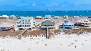 Exterior - Beachfront | Pet Friendly | Private Boardwalk | Game Room (Gulf Shores)