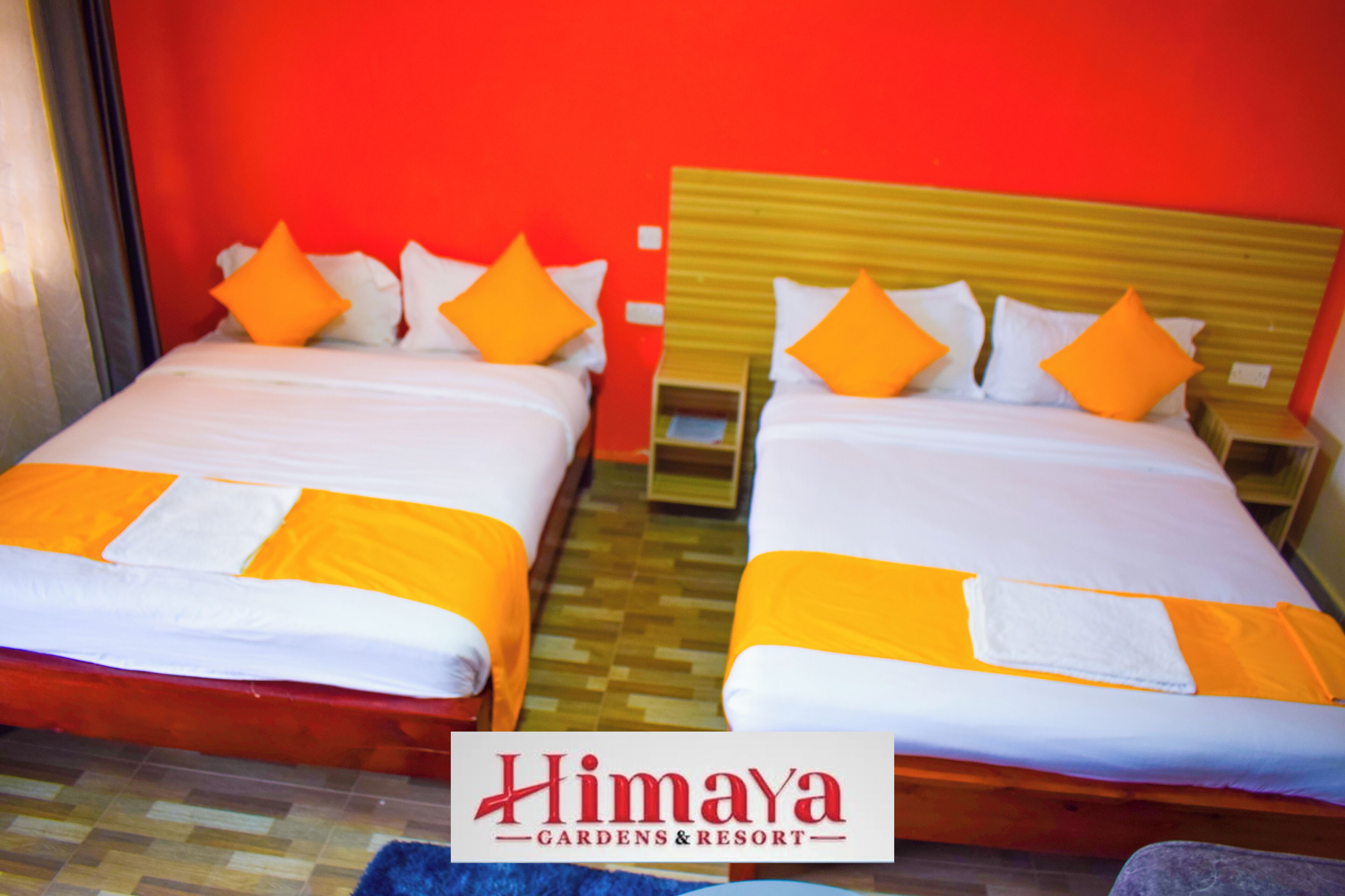 Double or Twin Room, Garden View | Desk, laptop workspace, blackout curtains, soundproofing