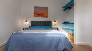 1 dormitorio, cuna de viaje, wifi gratis y ropa de cama