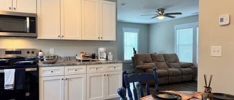 Microwave, oven, stovetop, dishwasher