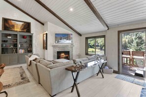 Fernseher, Kamin