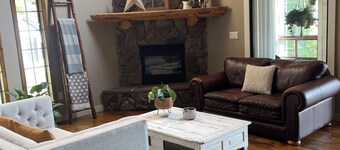 Mountain View Acreage near Sylvan Lake | Huge Lit Patio, BBQ Bar & Horses!