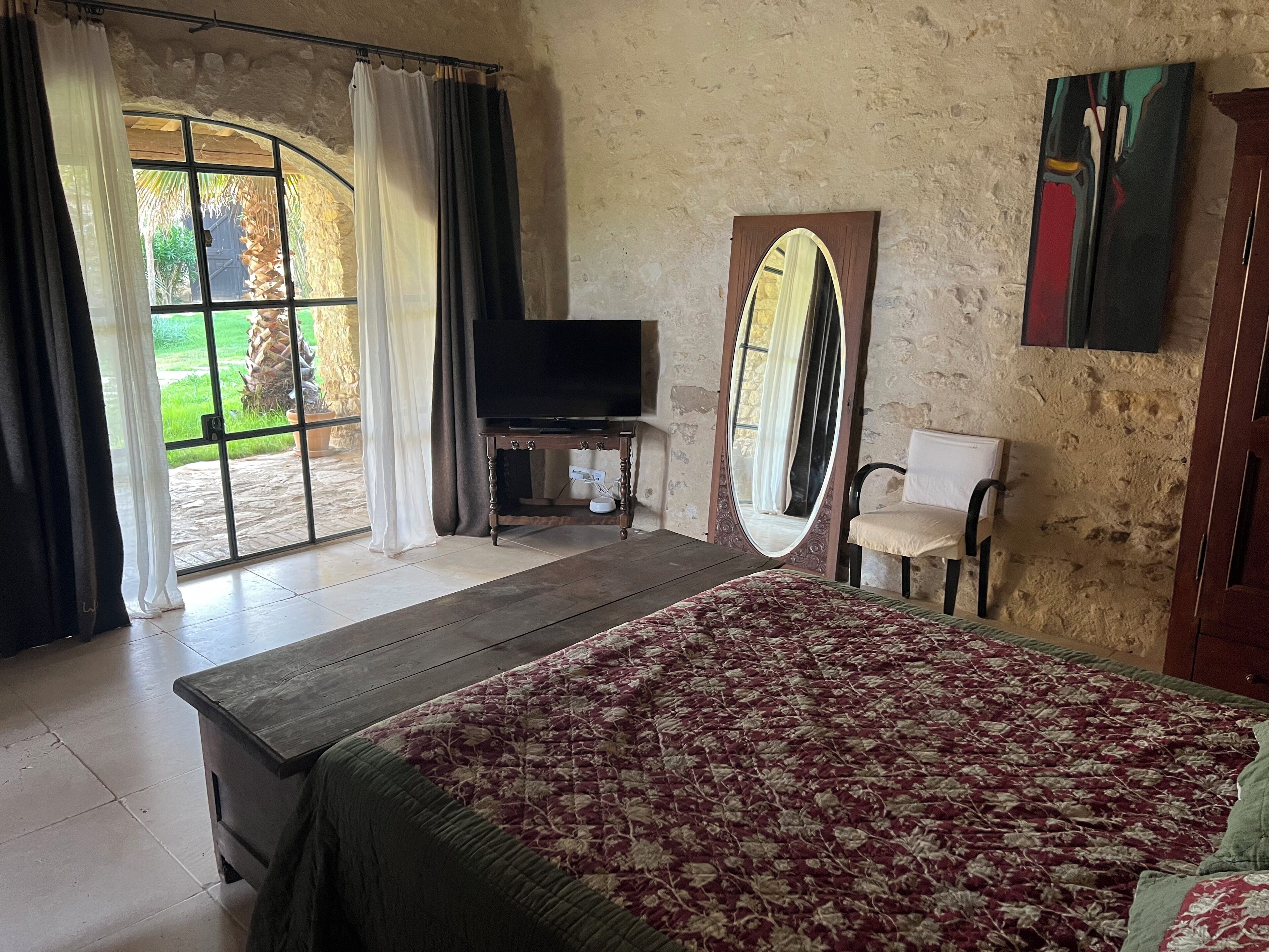 Deluxe tweepersoonskamer, uitzicht op tuin | Gratis wifi