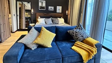 Lägenhet Deluxe - utsikt mot staden | Vardagsrum