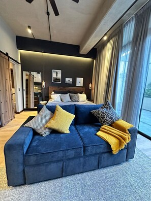 Lägenhet Deluxe - utsikt mot staden | Vardagsrum