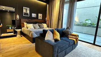 Appartamento Deluxe, vista città | Area soggiorno